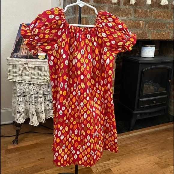 Handmade | Dresses | Handmade Toddler Girls Fall Print Dress Size 4t |  Poshmark
